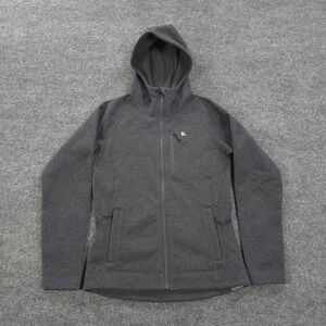 Backcountry Jacket Womens Medium Grey Wool Blend Hooded Hunt Camp Outdoors